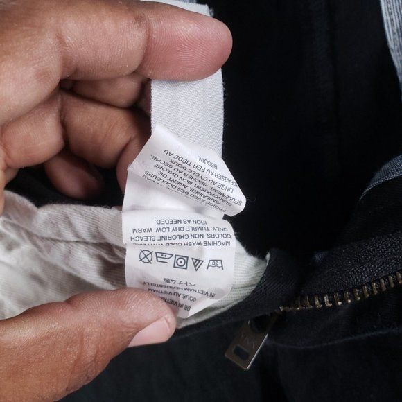 🚫SOLD🚫J Crew Mens Pants Black 30x30 100% Cotton Broken In Casual Chinos 484 - Picture 9 of 14